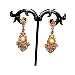 Sweet Vintage Princess Bling Earrings